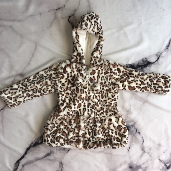 NWT Toddler Girl Leopard Jacket | Size 5 - Picture 2 of 6